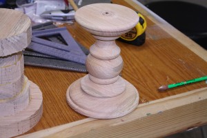 Candle Holder Mostly Turned