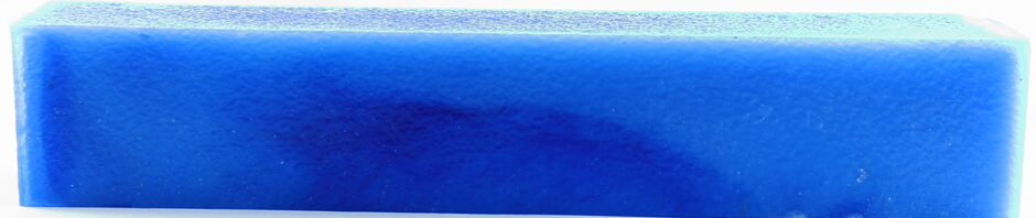 Edited RAW blue resin photo