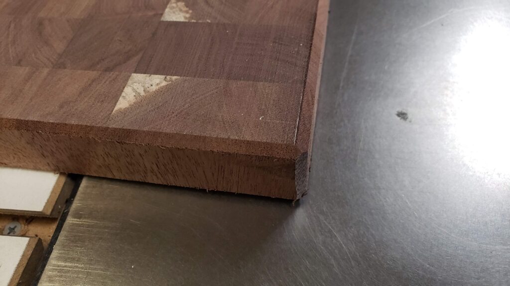 Routed Chamfered Edge