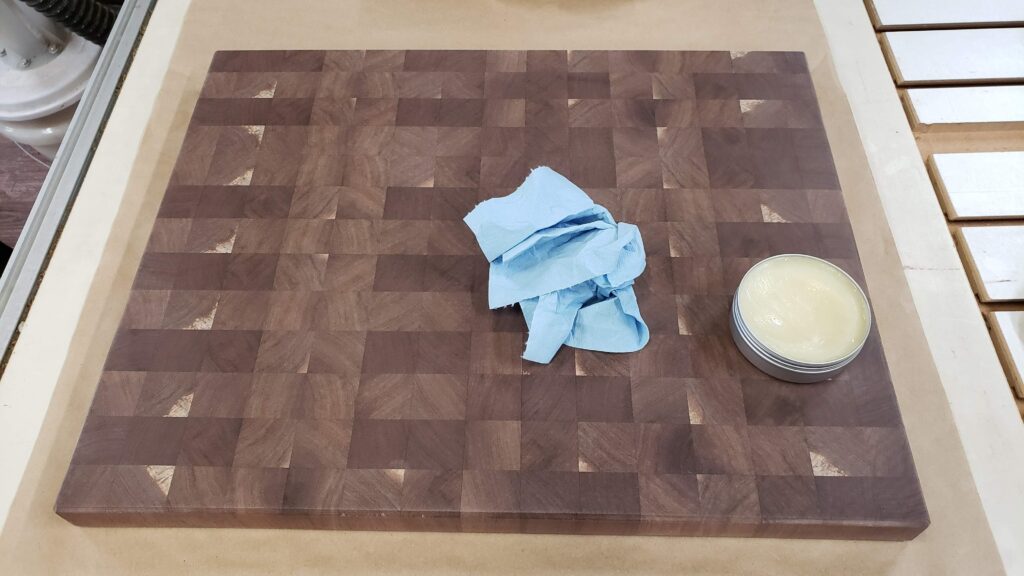 Applying Cutting Board Butter