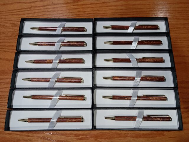 12 Finished Pens