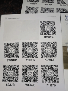 Totescan QR labels
