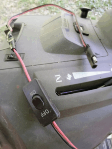 on/off toggle for water tank