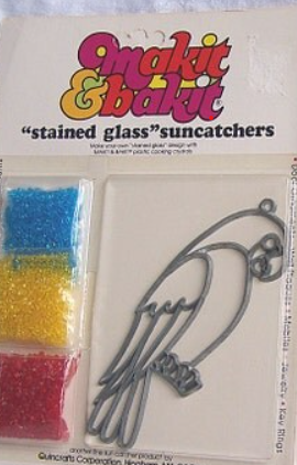 Makit & bakit "stained glass" suncatchers
