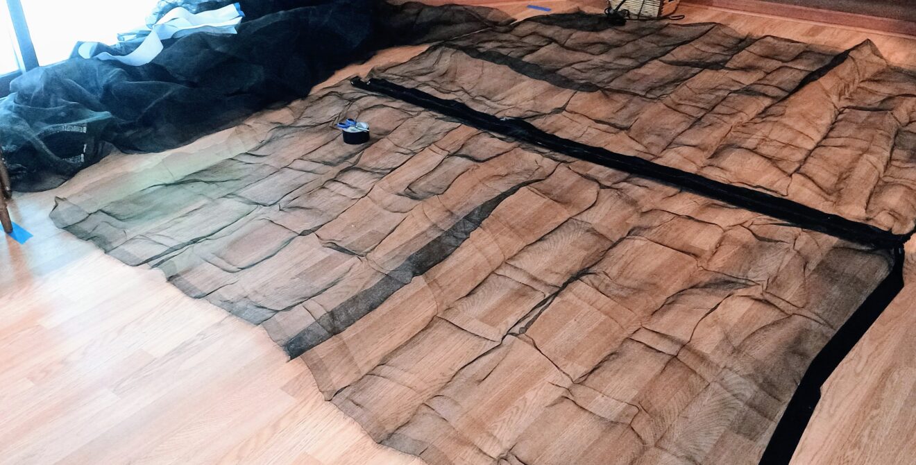 Making Bug Net Doors For The Greenhouse