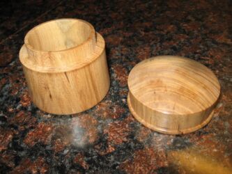 Lidded Box Elm Lidded Box